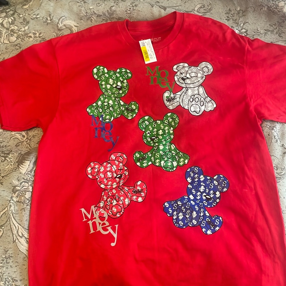 Large Red Casual T Shirt